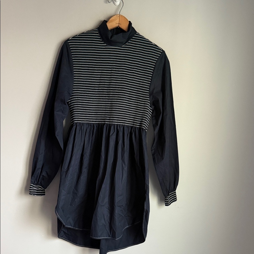 Sportmax Navy Blue Long-Sleeve mini Dress 6